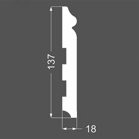 Плинтус напольный Ликорн Р 8.137.18