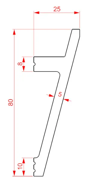 Карниз потолочный GLANZEPOL GPD-204 Led