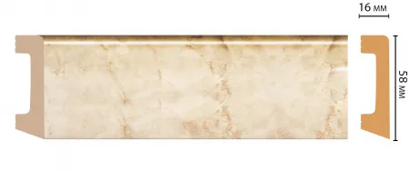 Плинтус напольный Decomaster D234-80