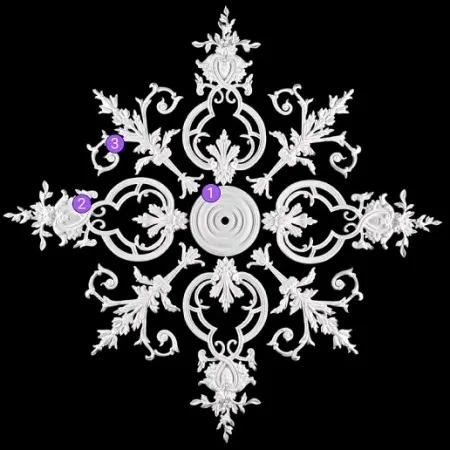 Розетка потолочная Artpole SR119 (наборная)