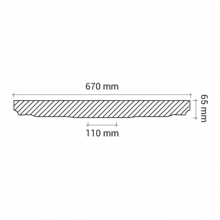 Розетка потолочная Европласт 1.56.028