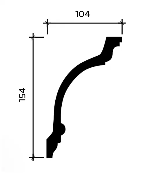 Карниз потолочный Европласт 1.50.117 Гибкий