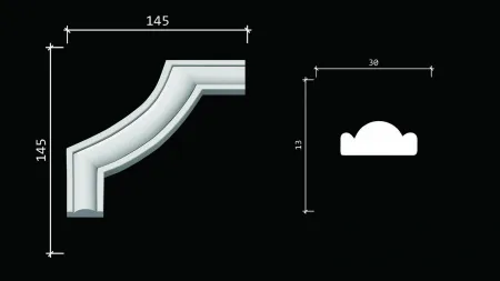 Угловой элемент DECOR DIZAYN C1-157A