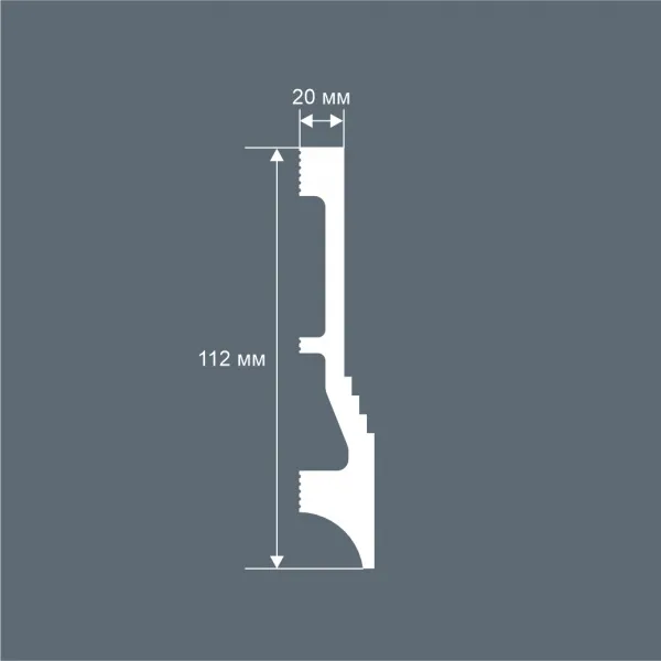 Плинтус напольный COSCA PX047