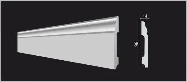 Плинтус напольный DECOR DIZAYN DD15