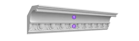 Карниз потолочный гипсовый Artpole SK301N  (наборный)