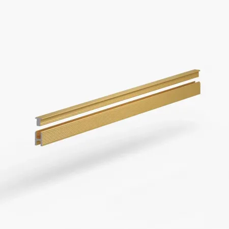 Теневая рейка LACONISTIQ DUAL mini, под панели и керамог. Светлое золото