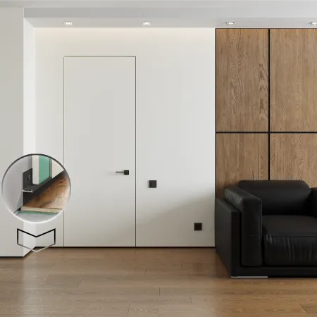 Теневой плинтус LACONISTIQ REGULAR 45 Чёрный