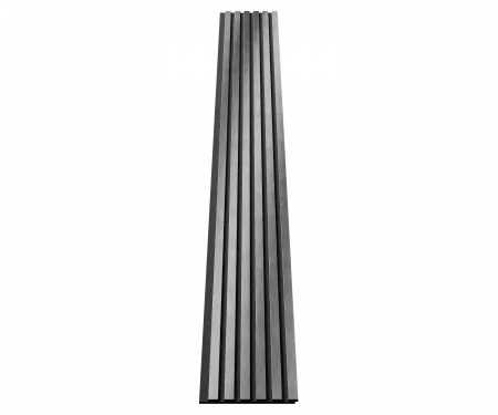 Комплект акуст.панелей, черный войлок, рейки ЭКОПОЛИМЕР хром матовый/2шт/3000