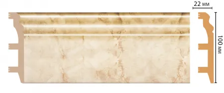 Плинтус напольный Decomaster D232-80