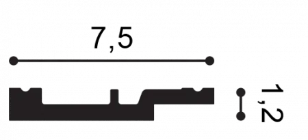 Плинтус напольный Orac Decor SX 187