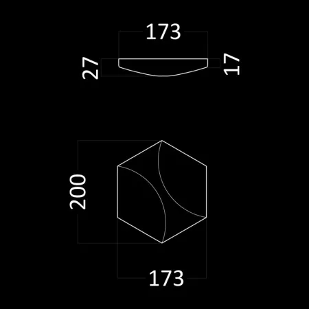Гипсовая 3D панель Artpole HEKSA-twin