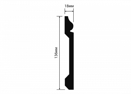 Плинтус напольный HIWOOD B136