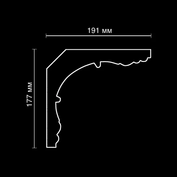 Карниз потолочный вентиляционный Artpole SK76V