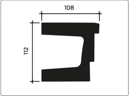 Фасадный декор архитрав Европласт 4.34.101