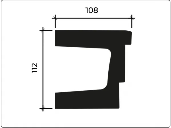 Фасадный декор архитрав Европласт 4.34.101