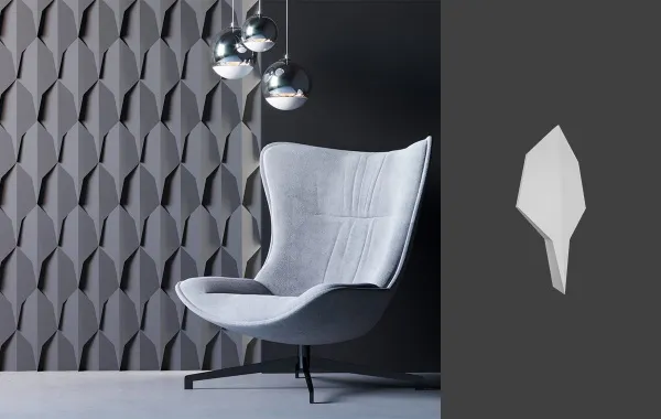 Гипсовая 3D панель Deco Line DRAGON SCALE - D