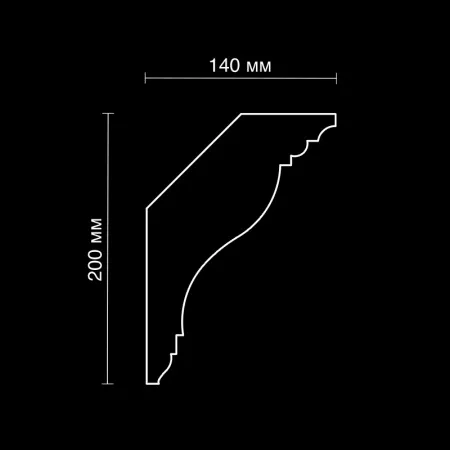 Карниз потолочный гипсовый Artpole SKT451