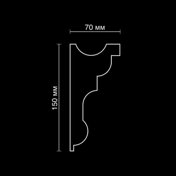 Карниз потолочный гипсовый Artpole SKTL140