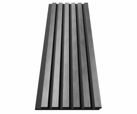 Комплект акуст.панелей, черный войлок, рейки ЭКОПОЛИМЕР хром матовый/2шт.