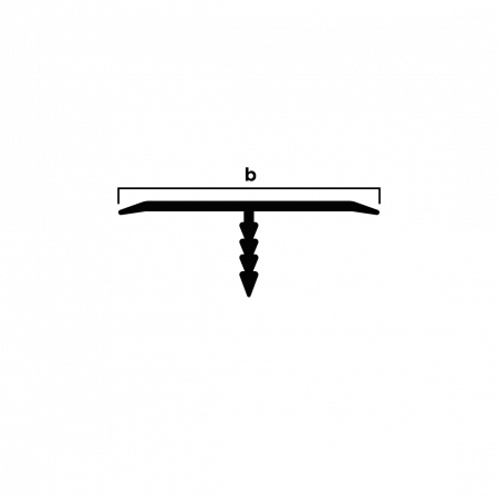 Т-образный профиль 25мм NEEXY (золото блестящее)