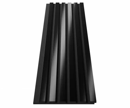 Комплект акуст.панелей, черный войлок, рейки ЭКОПОЛИМЕР Черное зеркало/2шт.