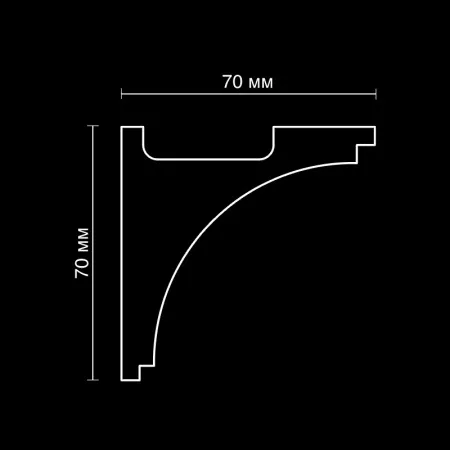 Карниз потолочный гипсовый Artpole SKTL71