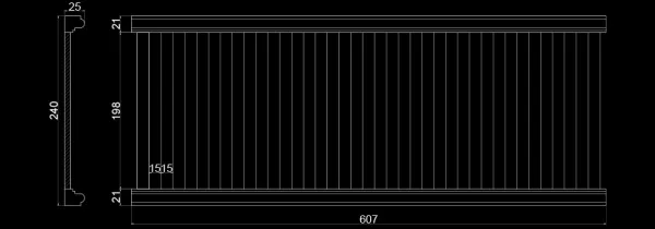 Фриз гипсовый Artpole SF82V (вентиляционный)
