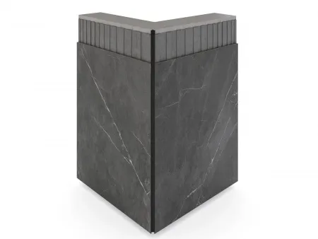 Теневая рейка LACONISTIQ DUAL, под панели и керамог. Светлое золото