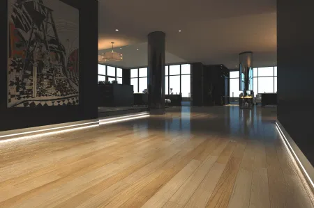 Плинтус напольный Evrowood PN 080 LED