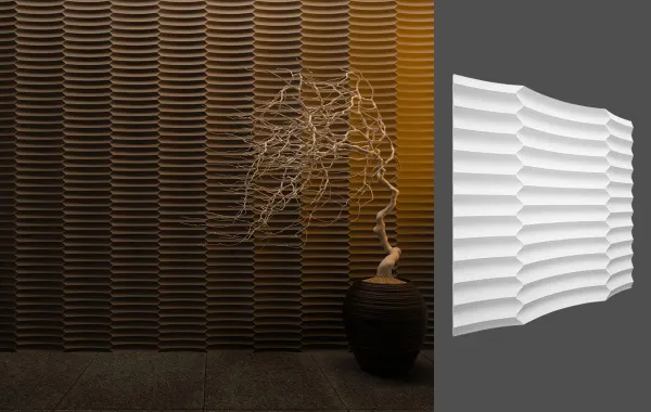 Гипсовая 3D панель Deco Line M-42