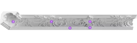 Карниз потолочный гипсовый Artpole SK360U (угол)