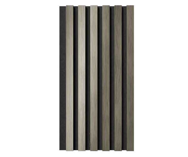 Комплект акуст.панелей, черный войлок, рейки ЭКОПОЛИМЕР платина матовая/2шт/600