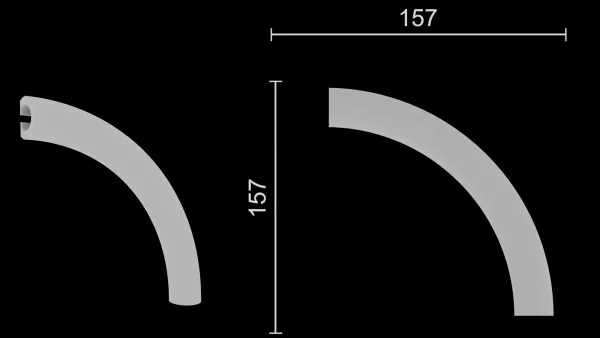 Угловой элемент DECOR DIZAYN C4-DD634