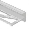 Профиль лестничный F-образный 10мм (cеребро матовое)