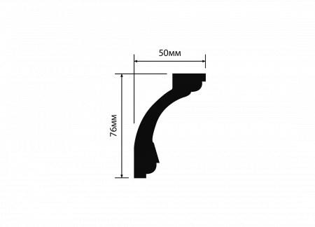 Карниз потолочный HIWOOD AL75