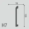 Плинтус напольный Де-Багет Н 7 120/16