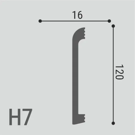 Плинтус напольный Де-Багет Н 7 120/16