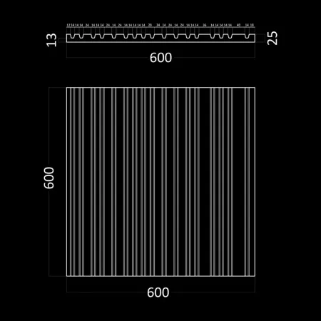 Гипсовая 3D панель Artpole BARCODE