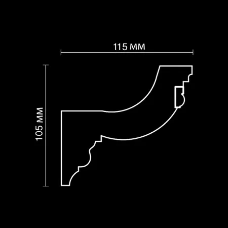 Карниз потолочный гипсовый Artpole SK153N