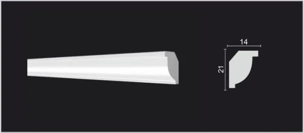 Карниз потолочный DECOR DIZAYN DD09