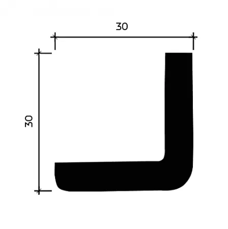 Внешний угол Европласт 1.50.156 Гибкий