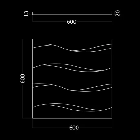 Гипсовая 3D панель Artpole COTTON