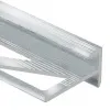 Профиль лестничный F-образный 10мм (серебро блестящее)