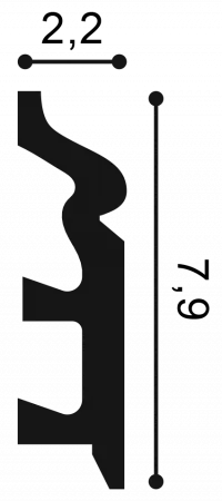 Плинтус напольный Orac Decor SX 122