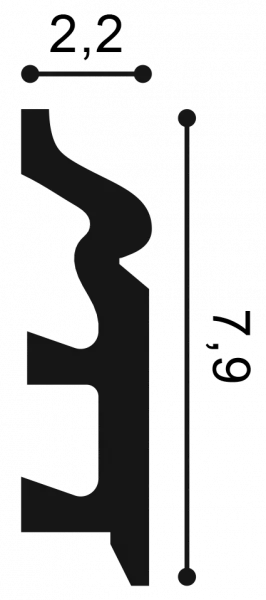 Плинтус напольный Orac Decor SX 122