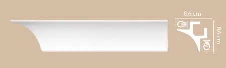 Карниз потолочный Decomaster A201