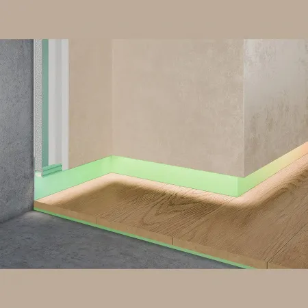 Теневой плинтус скрытого монтажа Pro Design 7209 Белый грунт