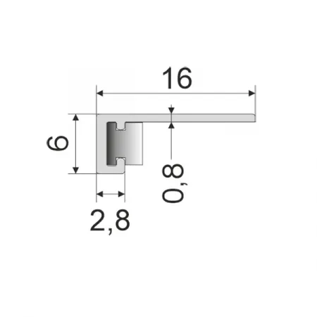 Микроплинтус ФЕСО с пружинами RAL 9001 кремово-белый