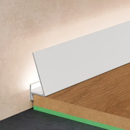 Микроплинтус Pro Design Corner 570 Белый муар